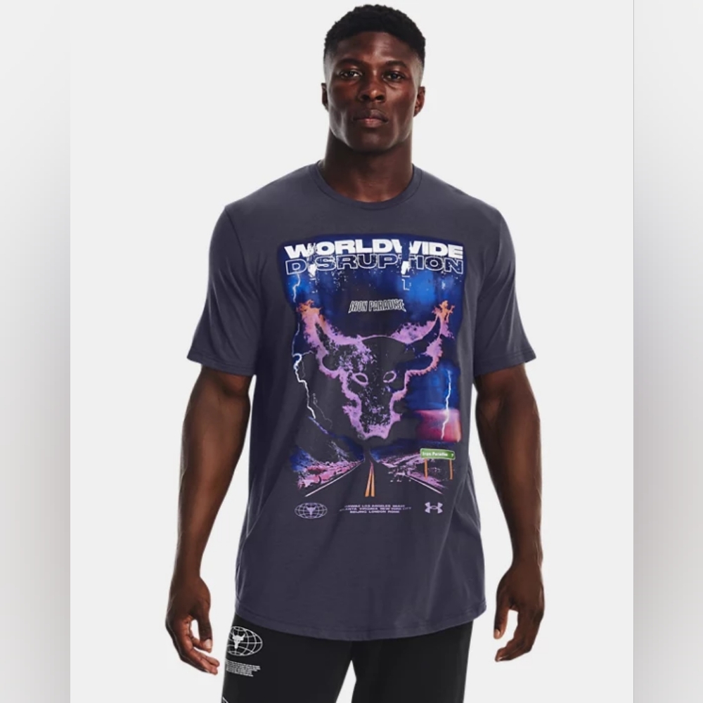 Men's Project Rock WW Disruption Short Sleeve size Medium